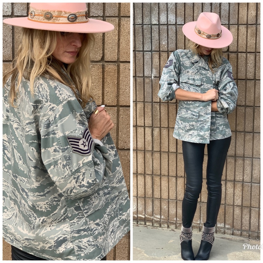 Military camouflage streetwear Jacket Xs s m